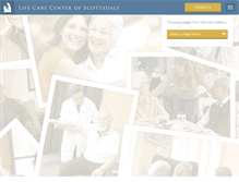 Tablet Screenshot of lifecarecenterofscottsdale.com